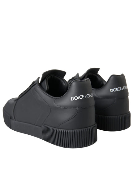 Back view of Dolce & Gabbana Miami black sneakers