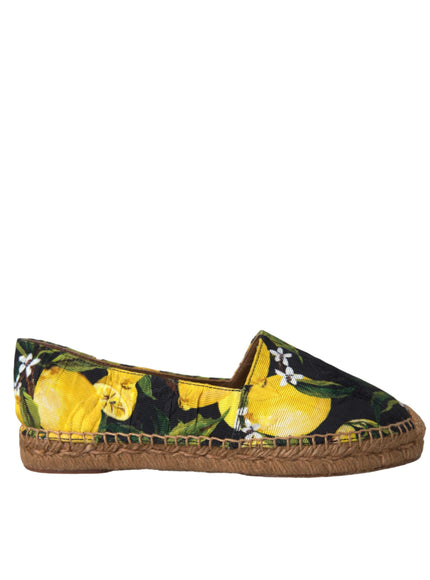 Dolce & Gabbana lemon slip-on espadrille side view