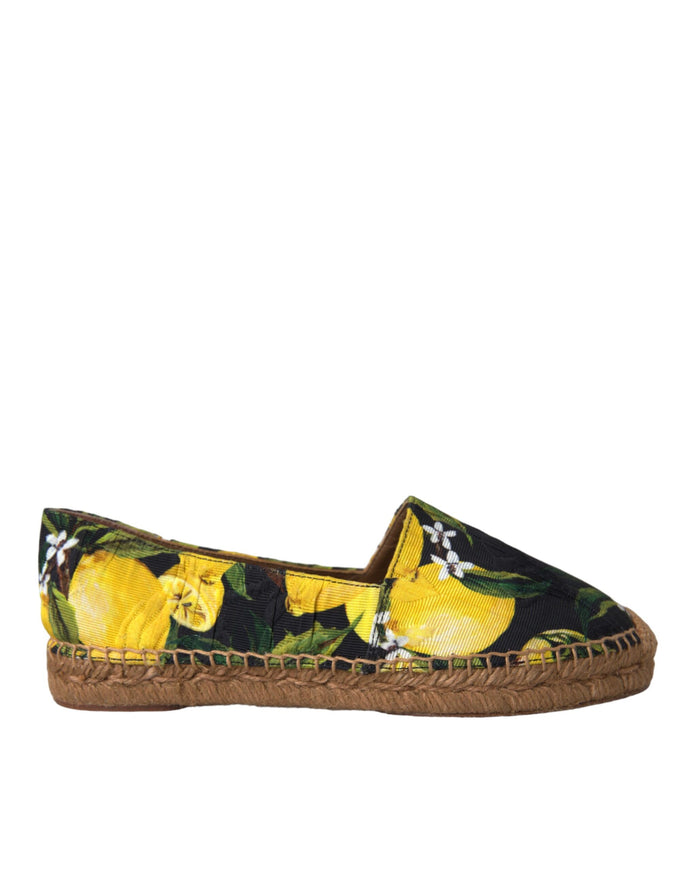 Dolce & Gabbana lemon slip-on espadrille side view