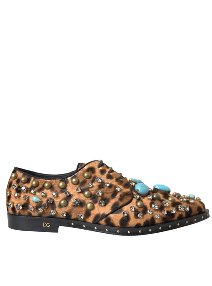 Dolce & Gabbana leopard dress shoe side view