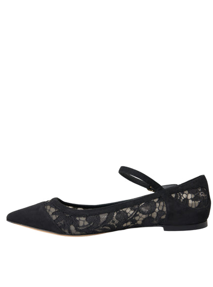 Dolce & Gabbana lace flats side profile