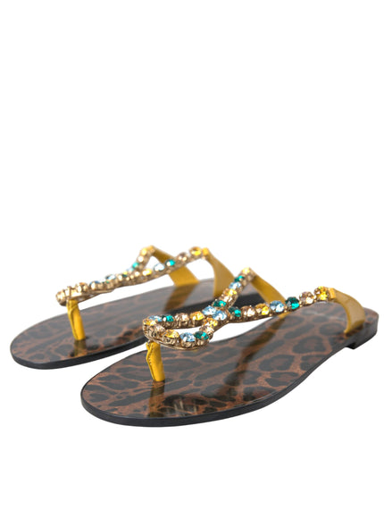 Dolce & Gabbana Crystal Beachwear Sandals