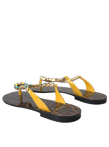 Dolce & Gabbana Crystal Beachwear Sandals