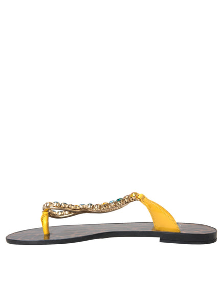 Dolce & Gabbana Crystal Beachwear Sandals