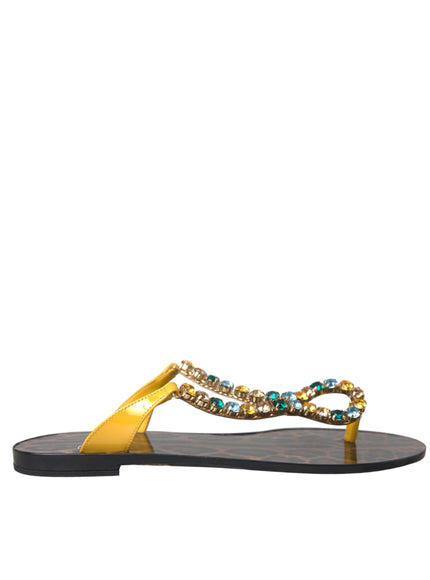 Dolce & Gabbana Crystal Beachwear Sandals