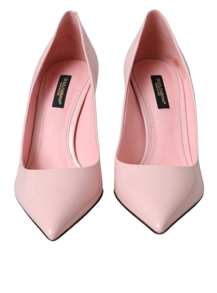 Dolce & Gabbana Patent Leather Pumps In Light Pink