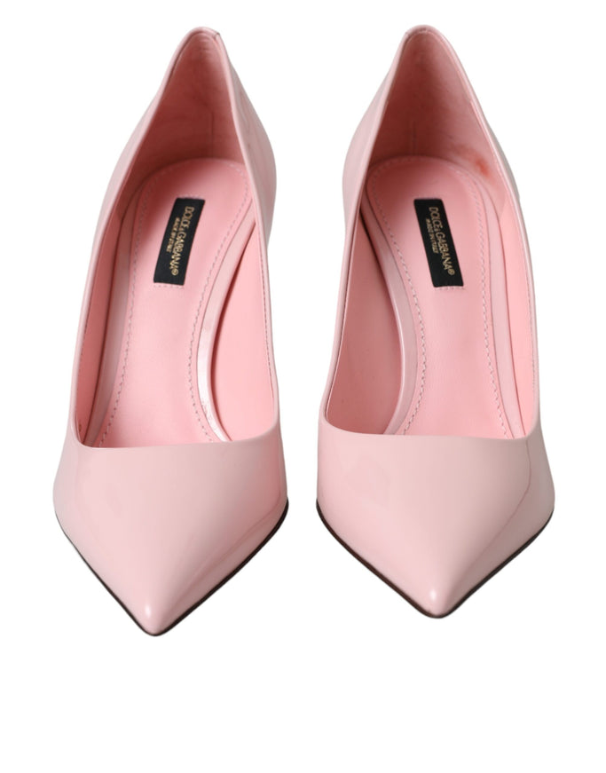 Dolce & Gabbana Patent Leather Pumps In Light Pink