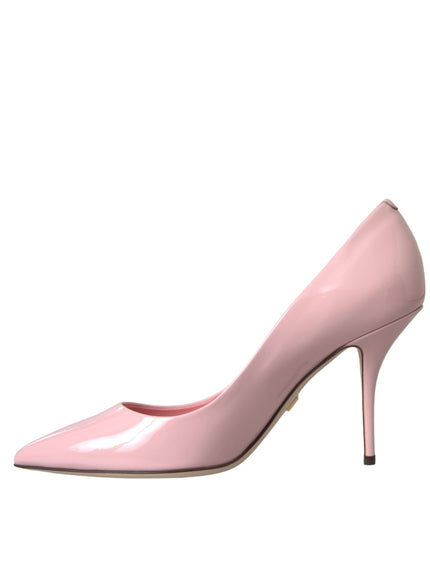 Dolce & Gabbana Patent Leather Pumps In Light Pink