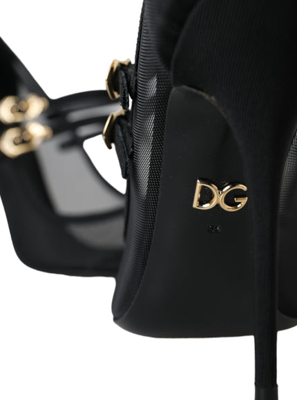 Dolce & Gabbana Double Strap Pumps In Mesh