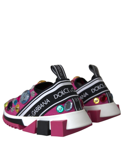 a pair of shoes with colorful patches on them