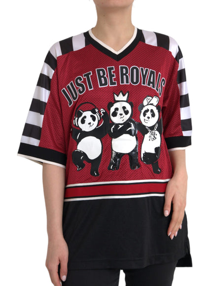 Dolce & Gabbana Multicolor Royals Panda Oversized T-shirt