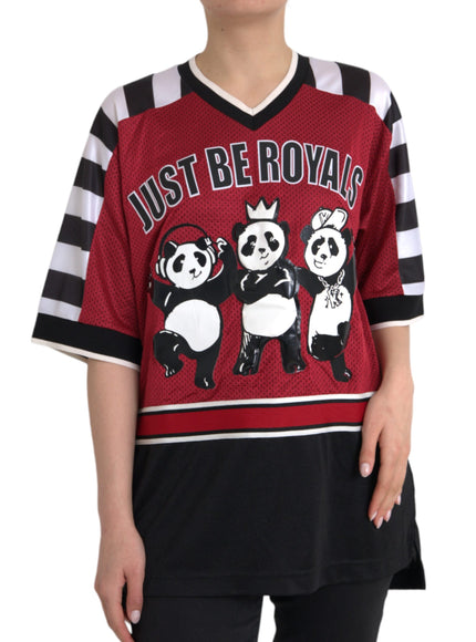 Dolce & Gabbana Multicolor Royals Panda Oversized T-shirt