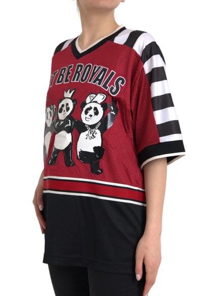 Dolce & Gabbana Multicolor Royals Panda Oversized T-shirt