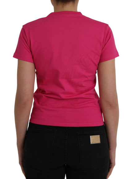 Balenciaga Pink Cotton Crew Neck Short Sleeves Tee T-shirt