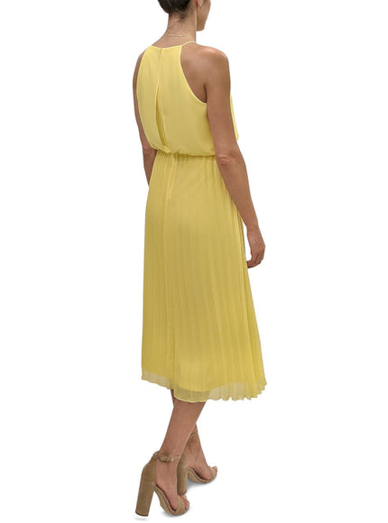 Sam Edelman Blouson Pleated Skirt Midi Dress