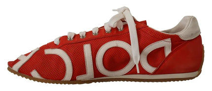 Dolce & Gabbana red white sneaker opposite side view