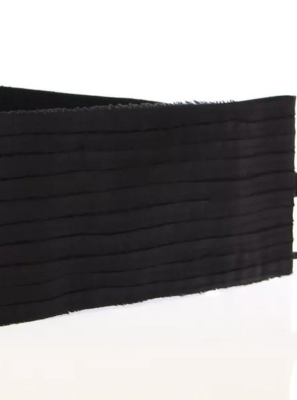 Dolce & Gabbana Black Silk Womens Waist Cummerbund