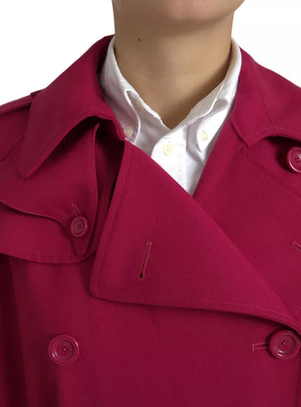 Dolce & Gabbana trench coat collar and buttons detail