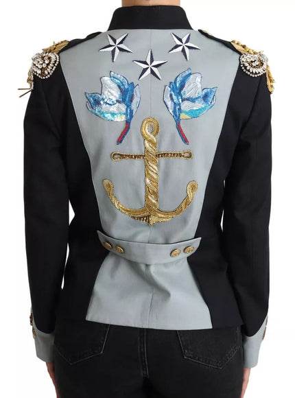 Back view of Dolce & Gabbana jacket with anchor design