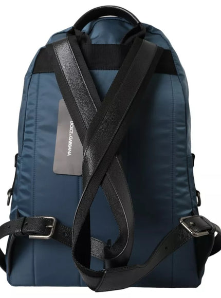 Dolce & Gabbana Blue Nylon #DGFamily Patch Men Backpack Bag