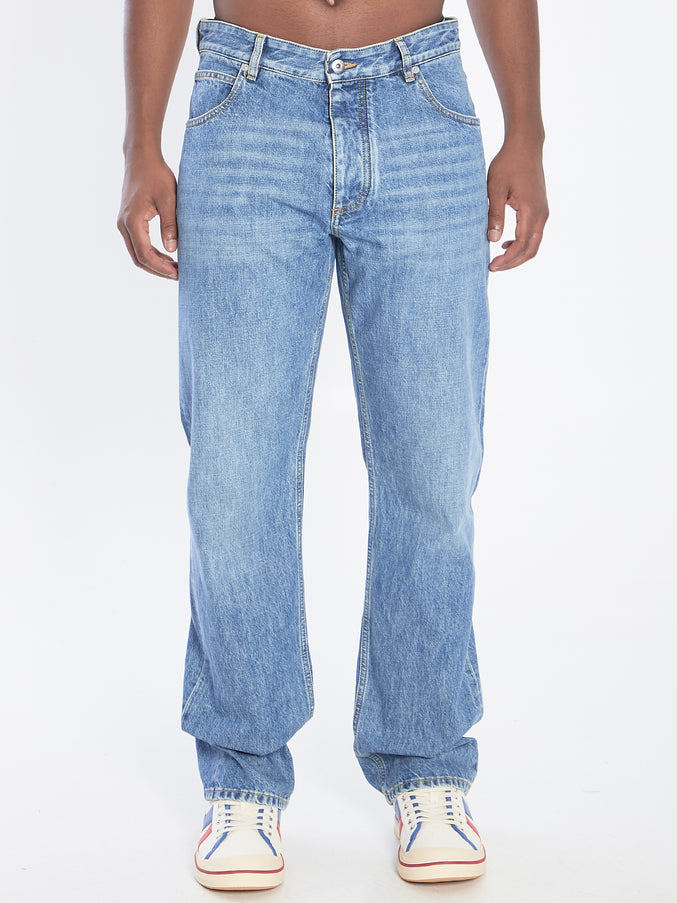 Bottega Veneta Straight-leg Jeans In Vintage Indigo Blue