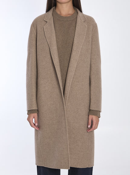 The Row Fedra Coat In Cashmere Beige
