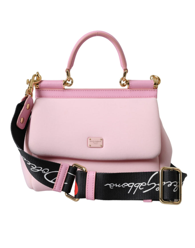 Dolce & Gabbana Sicily Bag In Pink Neoprene