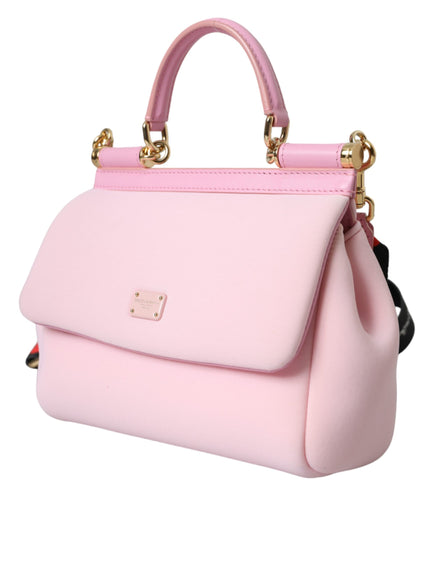 Dolce & Gabbana Sicily Bag In Pink Neoprene