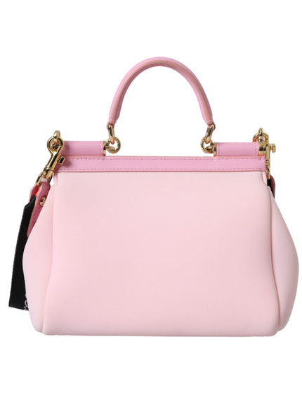 Dolce & Gabbana Sicily Bag In Pink Neoprene