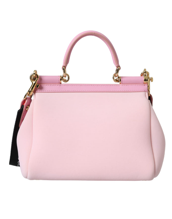 Dolce & Gabbana Sicily Bag In Pink Neoprene