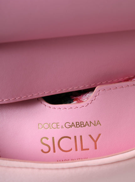 Dolce & Gabbana Sicily Bag In Pink Neoprene