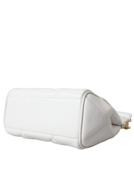 Dolce & Gabbana White Quilted Sicily Bag