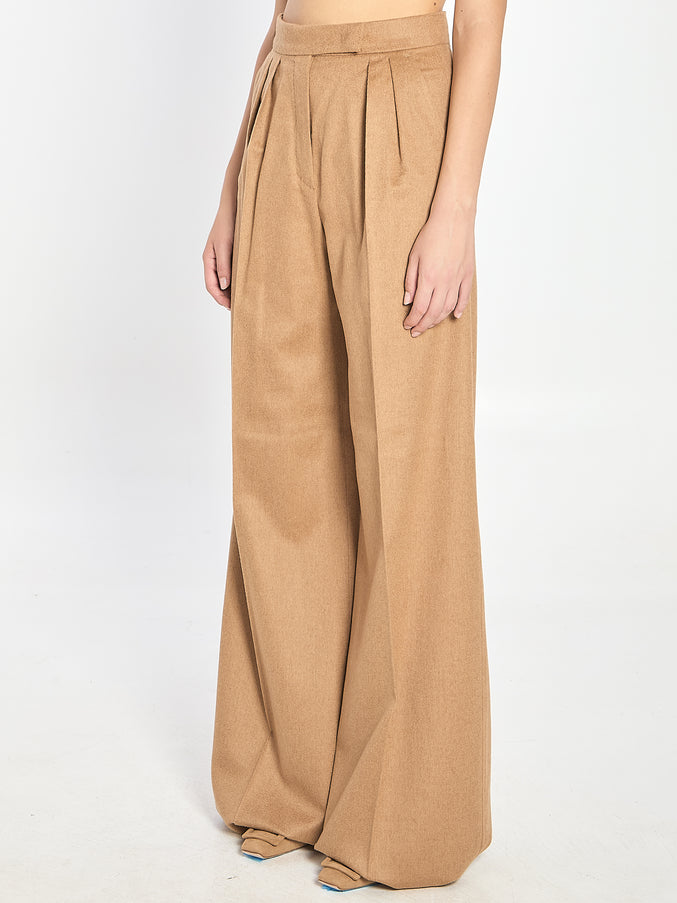 Max Mara Camel Flare Trousers