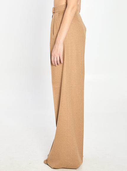 Max Mara Camel Flare Trousers