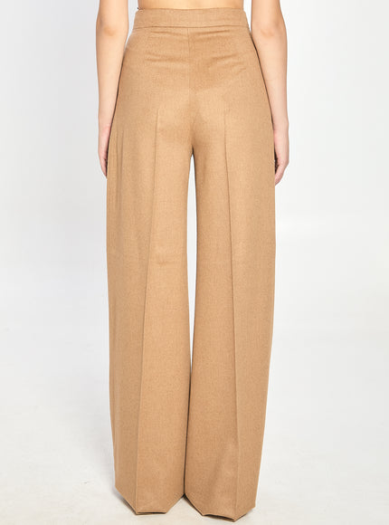 Max Mara Camel Flare Trousers