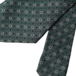 Dolce & Gabbana Green Silk DG Logo Adjustable Tie