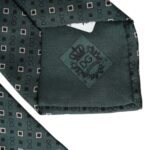 Dolce & Gabbana Green Silk DG Logo Adjustable Tie