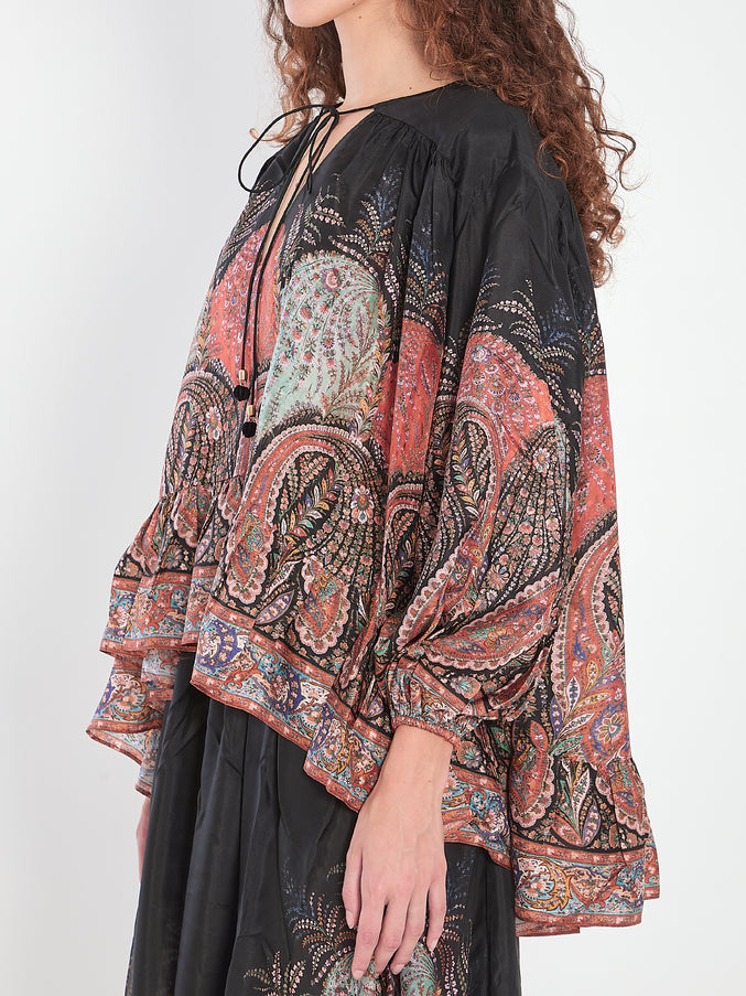 Zimmermann Rhiannon Ruffle Blouse