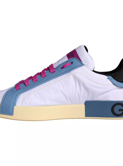 Left side view of Dolce & Gabbana multicolor sneakers