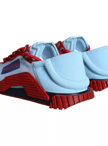 Back view of Dolce & Gabbana blue red NS1 sneakers