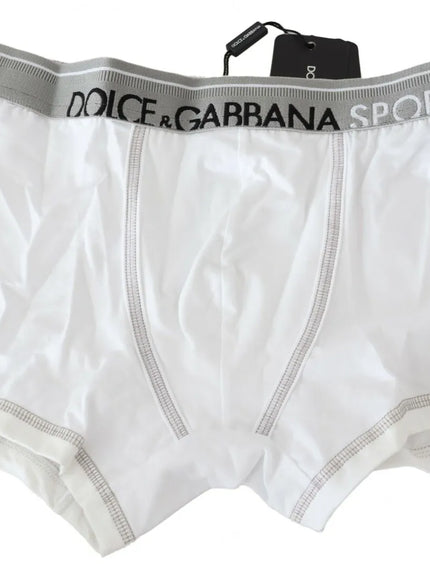 Dolce & Gabbana white cotton boxer front view