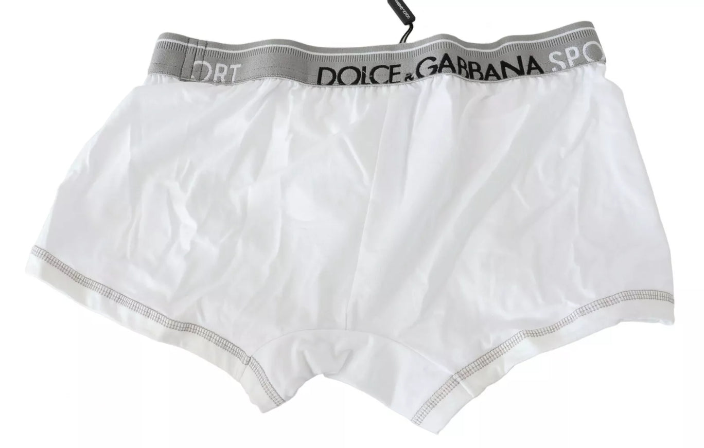 Dolce & Gabbana white cotton boxer back view