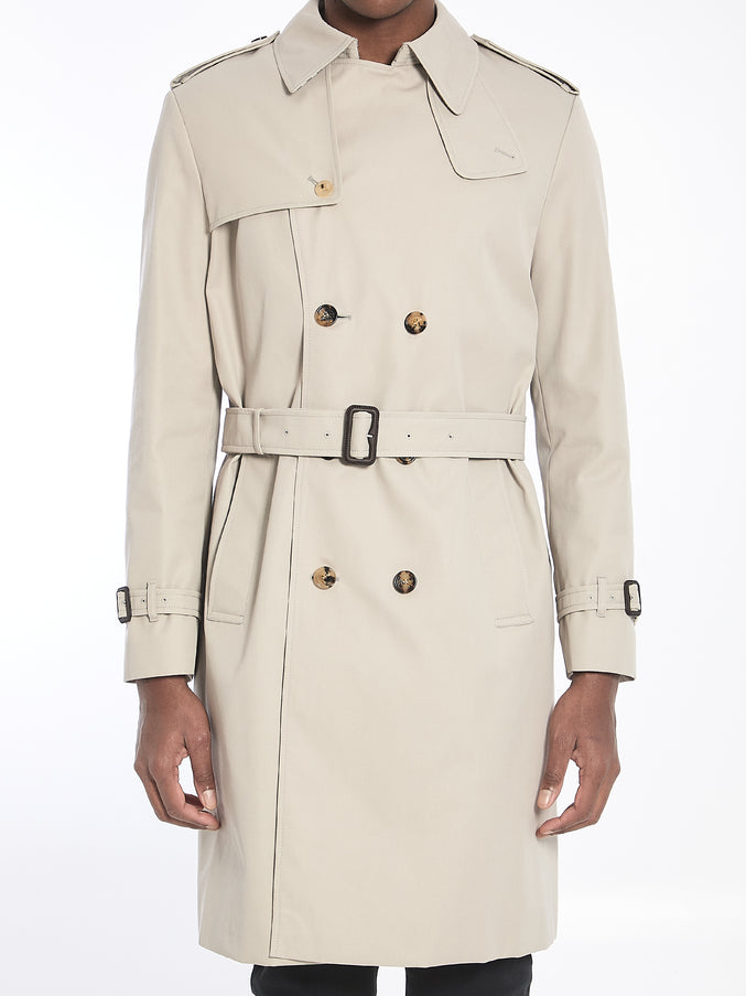 Burberry Long Trench Coat 48 Grey
