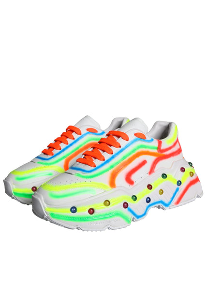 Dolce & Gabbana Multicolor Daymaster LED Lighted Sneaker Shoes