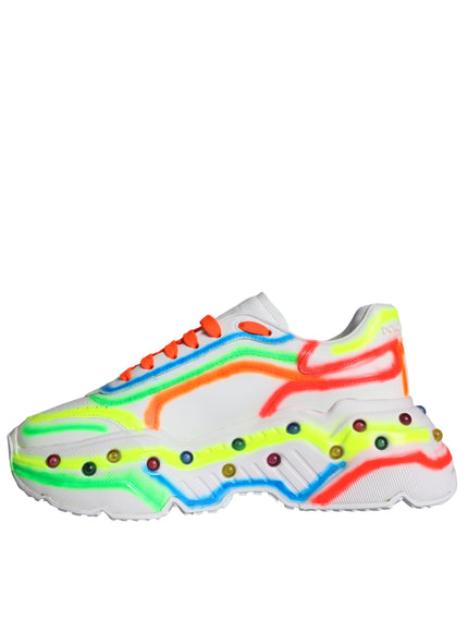 Dolce & Gabbana Multicolor Daymaster LED Lighted Sneaker Shoes