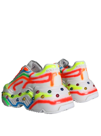 Dolce & Gabbana Multicolor Daymaster LED Lighted Sneaker Shoes