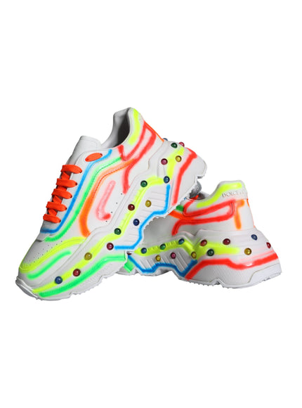 Dolce & Gabbana Multicolor Daymaster LED Lighted Sneaker Shoes