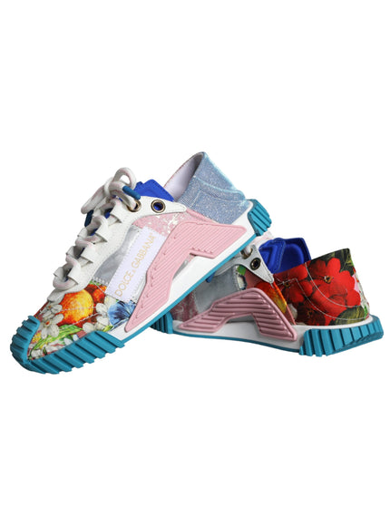 Dolce & Gabbana Multicolor Patchwork NS1 Low Top Sneaker Shoes