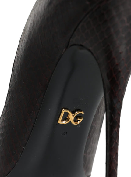 Dolce & Gabbana Multicolor Exotic Leather Heels Pumps Shoes