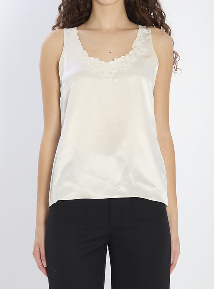 Celine Brode Triomphe Lingerie Top White